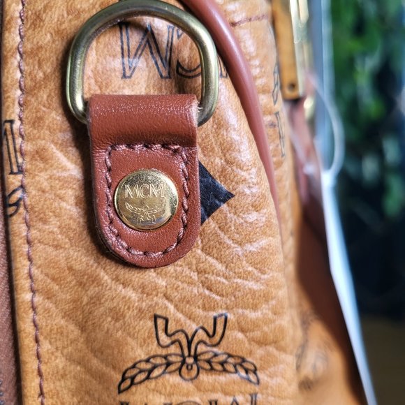 MCM Dark Tan Boston Bag - Picture 5 of 16